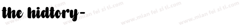the hidtory字体转换